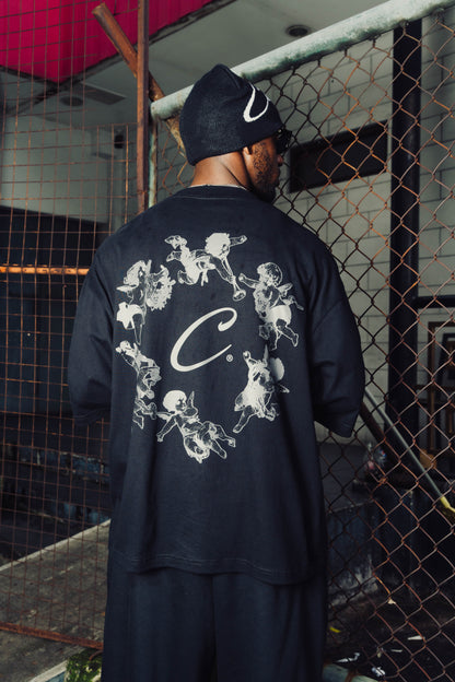 BLACK CHERUB TEE